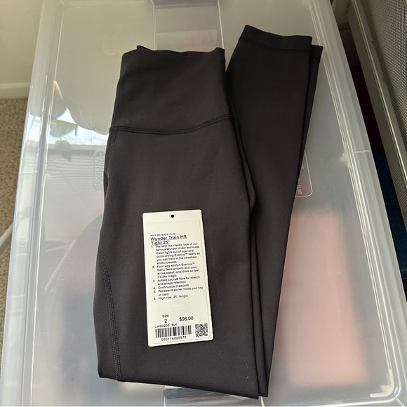 Lululemon Wunder Train HR Tight 25” Size 2 - Picture 2 of 5
